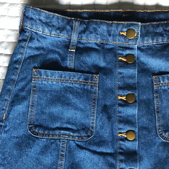 H&M Dresses & Skirts - | new | button up denim skirt
